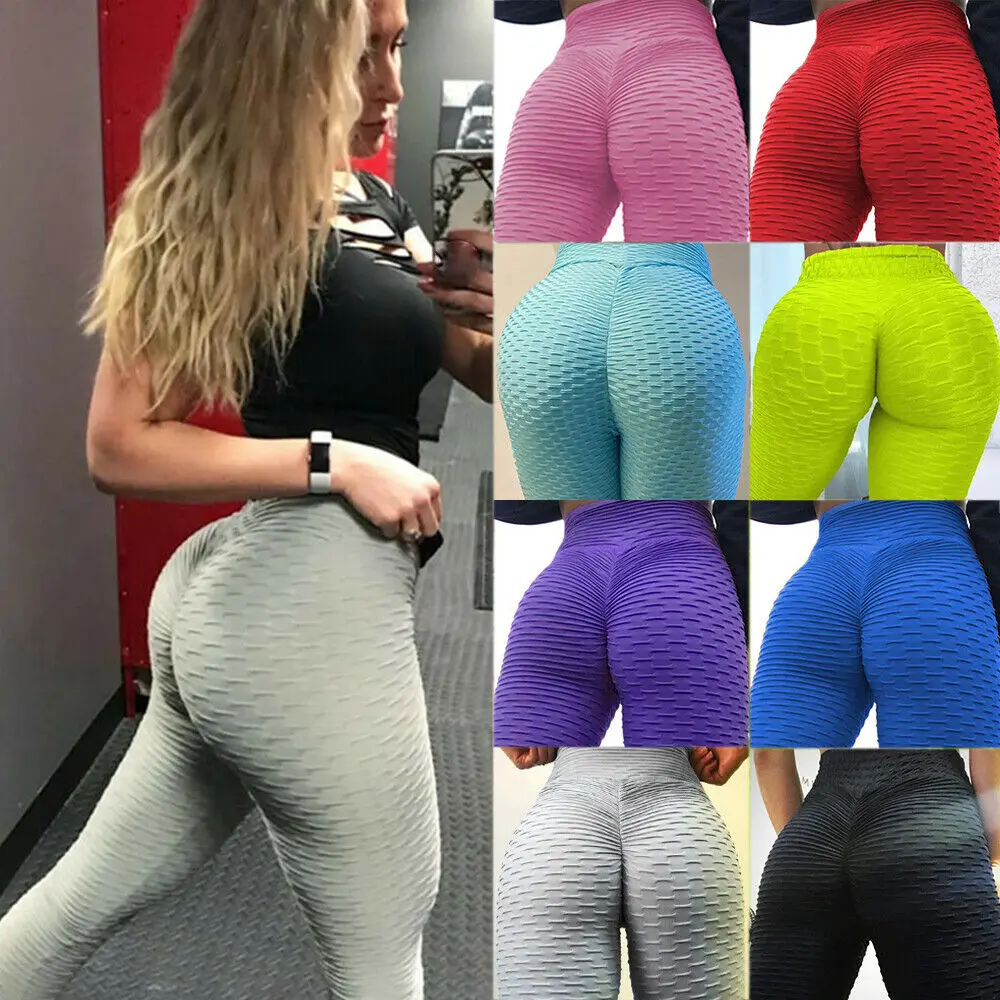 

Black Leggings Women Polyester Ankle-Length Standard Fold Pants Elasticity Keep Slim Push Up Fitness Female Legging