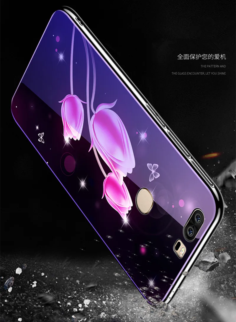 Подходит для huawei honor V8 V9 V10 8 9 10 Lite Роскошный ультра-тонкий с жесткой силиконовой рамкой из закаленного стекла