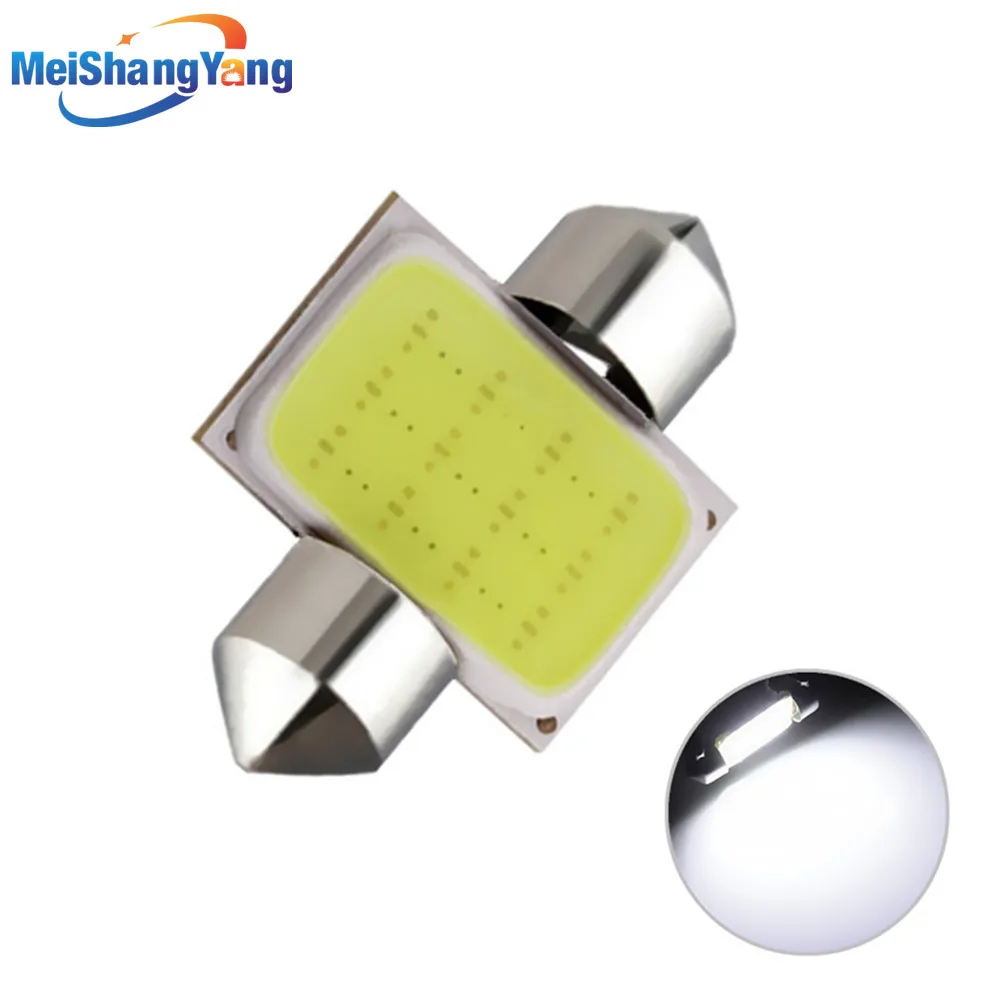 31 мм 36 39 12 чипов COB Светодиодная лампа Festoon Dome Auto c5w Светодиодные Автомобильные