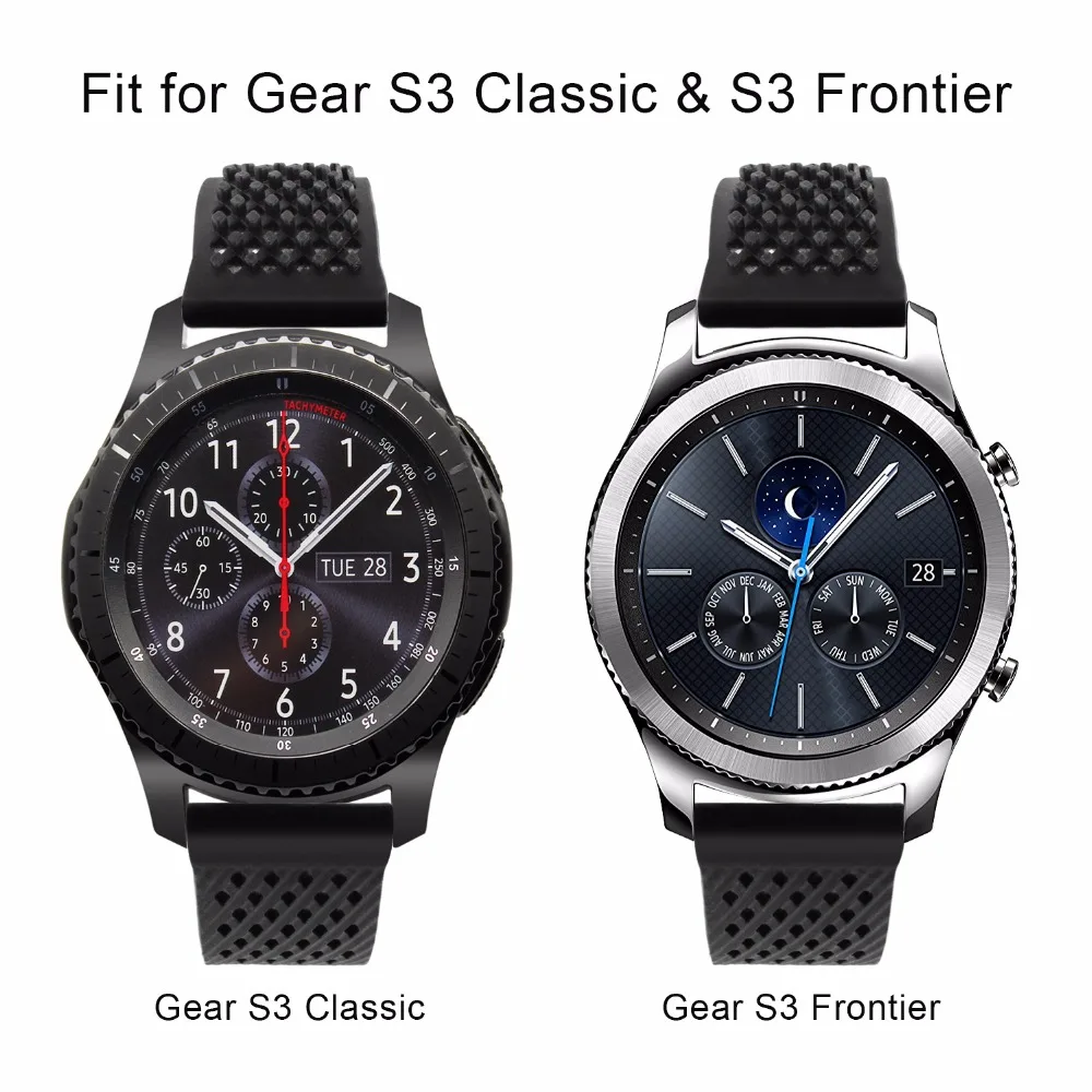 Ремешок для часов из силиконовой резины 22 мм для samsung gear S3 Classic Frontier/gear 2 Neo Live Watch Band Quick Release