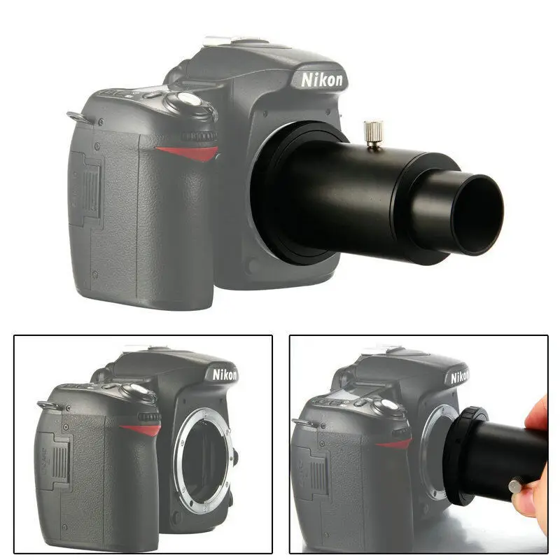 Heerlijk Wat leuk Sociale wetenschappen Full Metal Telescope Camera Adapter T Ring + 1.25" Telescope Mount Adapter  + Extension Tube for Nikon DSLR / Canon EOS DSLR|Monocular/Binoculars| -  AliExpress