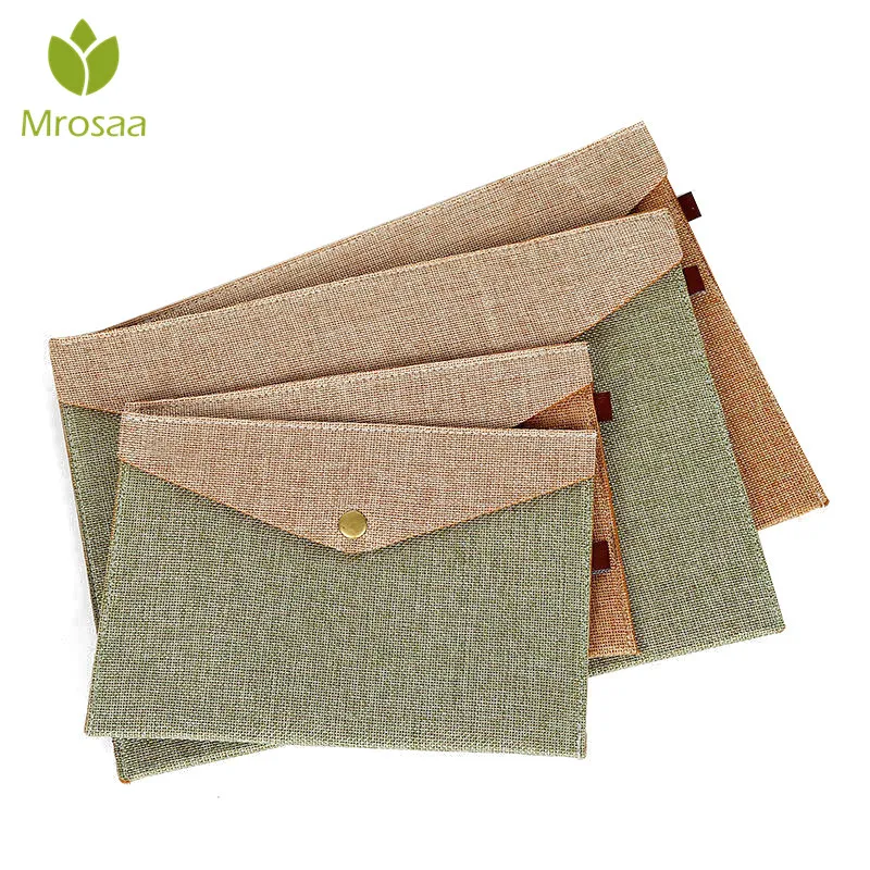 

Mrosaa 1PC Simple Big Capacity Document Bag Business Briefcase File Folders Chemicaortfolio office study bag stationery folder