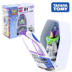 TOMICA TOY STORY 01 Базз Лайтер и космический корабль DISNEY Такара TOMY литая металлическая модель в игрушечном автомобиле коллекция подарок Дети