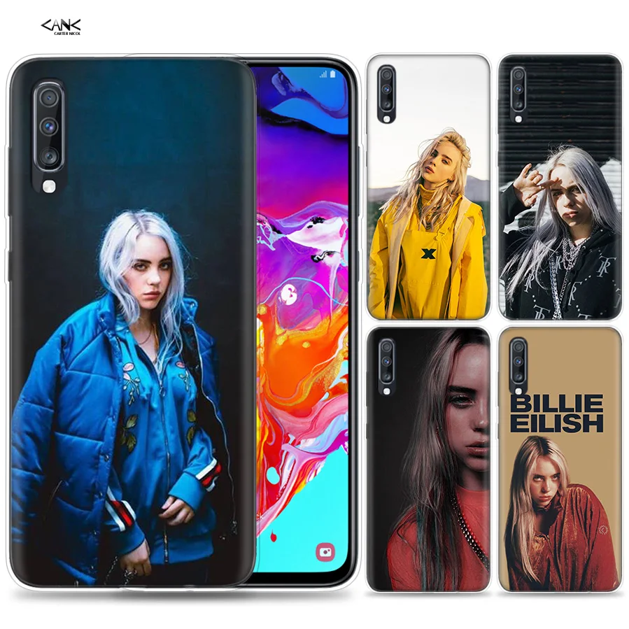 

Bags Case for Samsung Galaxy Mobile Phone A50 A70 A30 A20 J4 J6 J8 A6 A8 M30 A7 Plus 2018 Note 8 9 Billie Eilish Girl Coque J6Pl