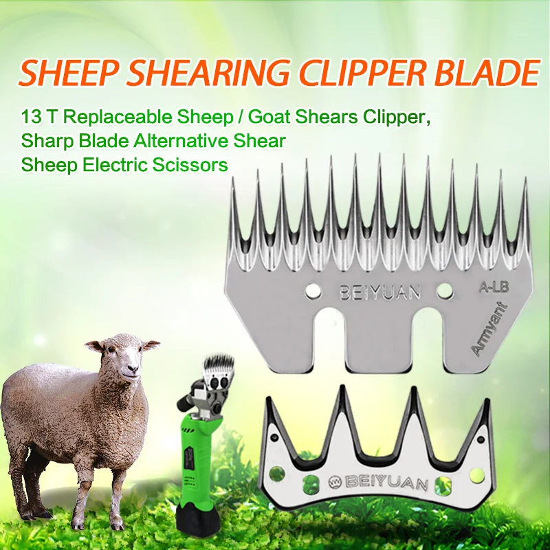 Stainless Steel Strength Straight Blade for Livestock Sheep Goat Clipper 9 Teeth 