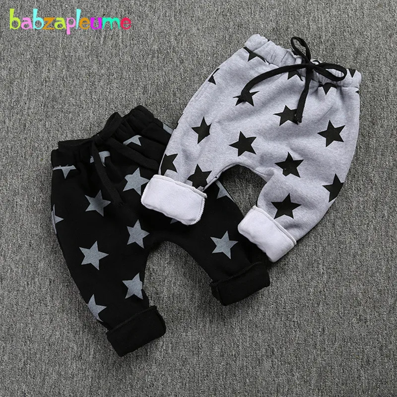 

2018 New Autumn Winter Children Clothing Baby Boys Trousers Thick Casual Fashion Toddler Harem Sport Pants Kids Clothes BC1480-1