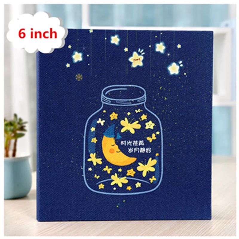 Джинсовый чехол bear stars fox art семейный фотоальбом 6 дюймов/5 дюймов альбом 800