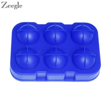 Модный силиконовый аппарат для мороженого Noverty Sphere форма для льда 6 отверстий креативный Jelly желе домашний DIY хоккей с шайбой