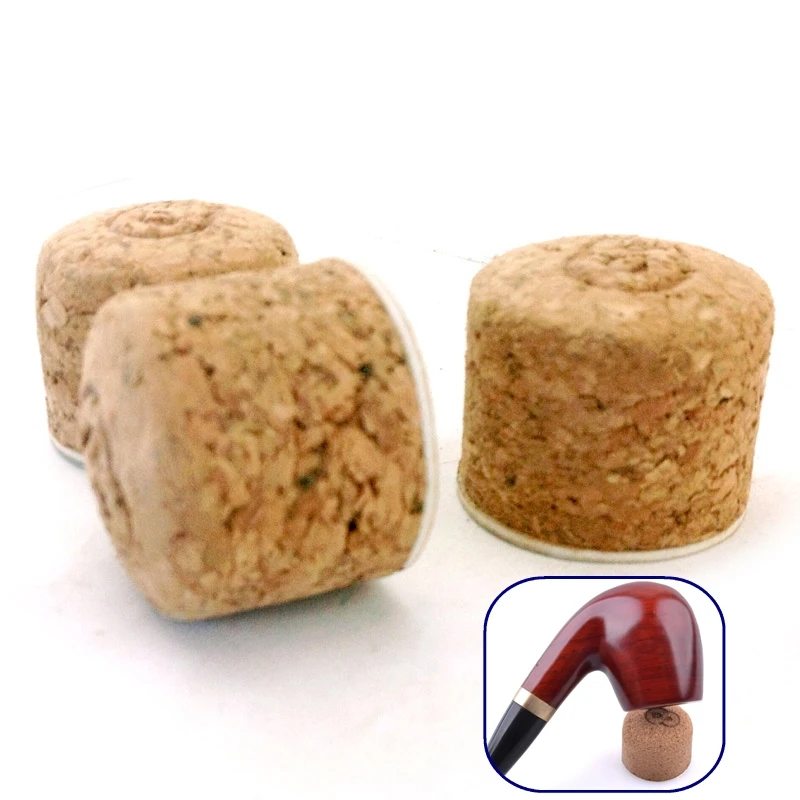 10 Pcs/pack Pipe Fittings Soft Wood Smoking Pipe Specialized Cork