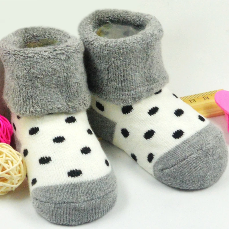 3 пара/лот, нескользящие носки для новорожденных, милые Носки с рисунком медведя для мальчиков и девочек, хлопок, подходят для детей 3 мес.-3 лет