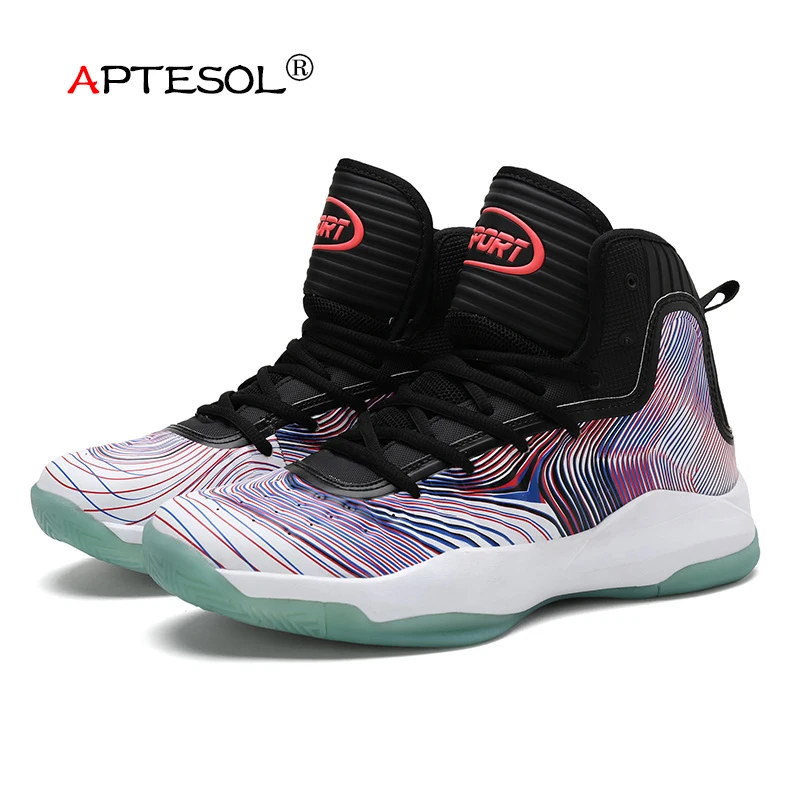 APTESOL hombres de estrellas zapatos de baloncesto baratos alta calidad raya de la manera Trainer Zapatillas de baloncesto tamaño 39- 45 APTESOL hombres de estrellas zapatos de baloncesto baratos alta calidad raya de la manera Trainer Zapatillas de baloncesto tamaño 39- 45
