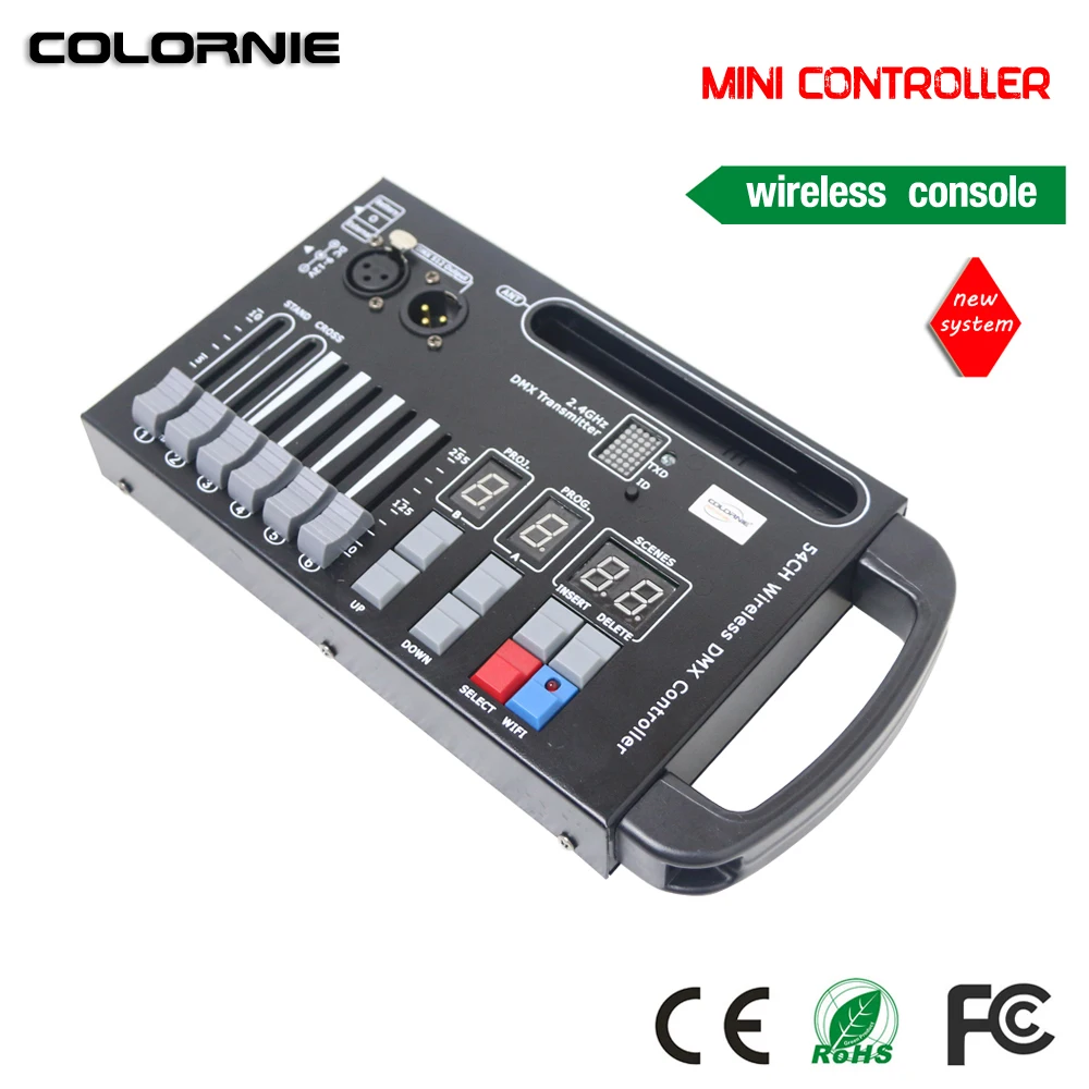 54CH Wifi DMX Controller Stage Lighting Effect RGB Dmx Controller With Battery LED Par Moving Head Dmx Controleur