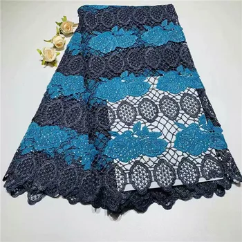 

Excellent flower cord lace material fashion water soluble lace fabric for lady dress ZQW32(5yds/lot)