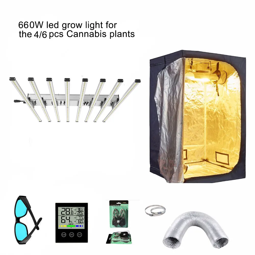 

660W Grow Light & High quality 600D Oxford Cloth Grow tent Planting System 120x120x200cm