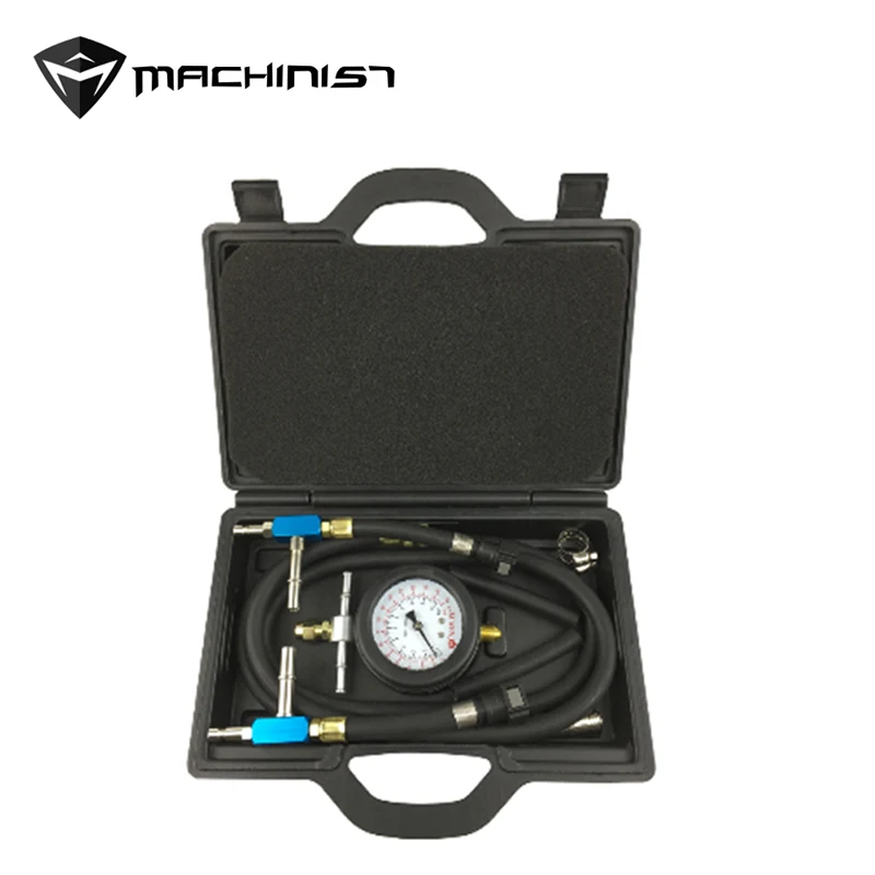 

9pcs Auto Fuel Injection Pump Pressure Tester Kit Petrol Gas Engine Cylinder Compression Gauge Diagnostic Tool NY-RYKJ9P