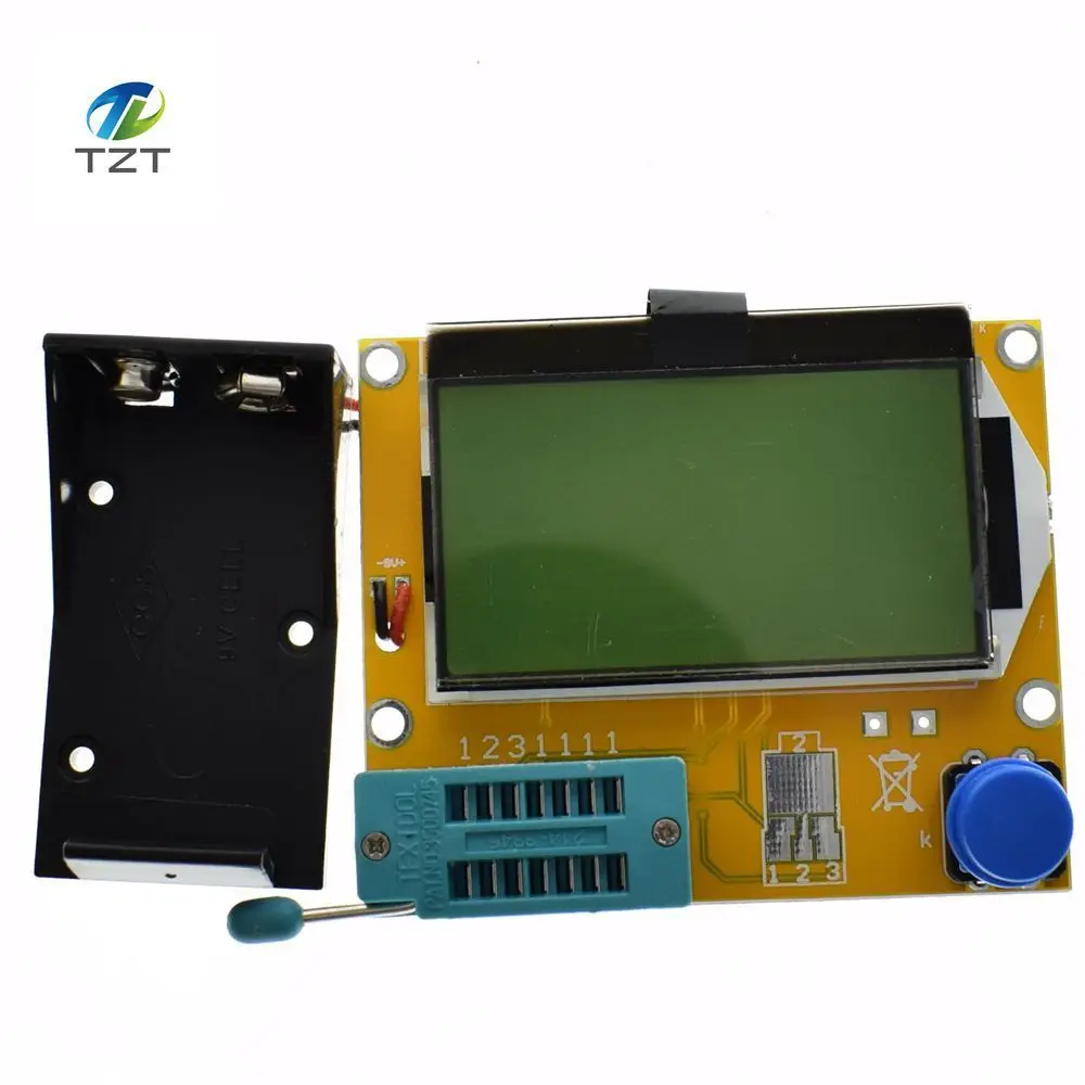 TZT teng 1pcs LCR-T3 Mega328 Transistor Tester Diode Triode Capacitance ESR Meter MOS/PNP/NPN L/C/R Well Working