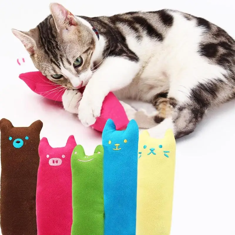 

Cute Pillow Scratch Crazy Cat Kicker Catnip Toy Teeth Grinding Toys