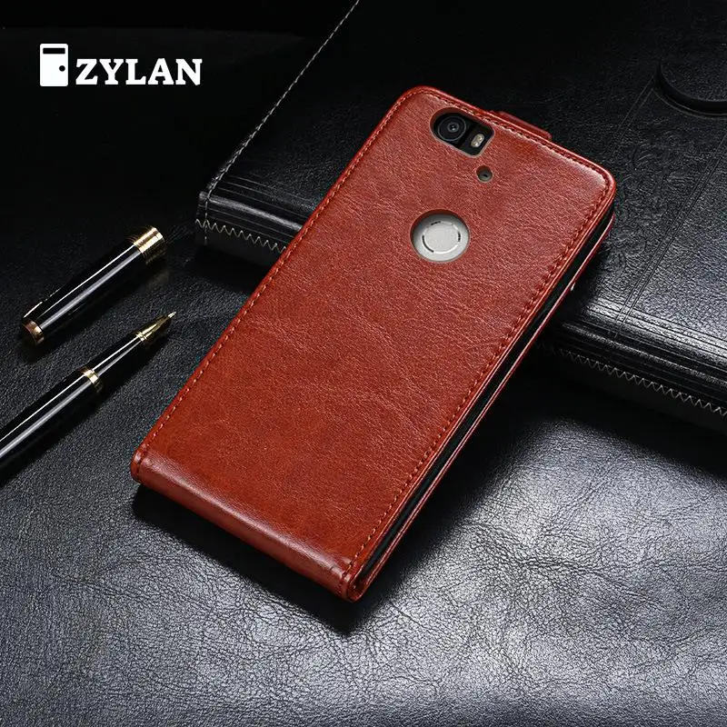 

ZYLAN Fundas Nexus 6p Up and Down Cover Case For Huawei Google Nexus 6p Leather Phone Case Ultra Thin Flip Cover & GIFT