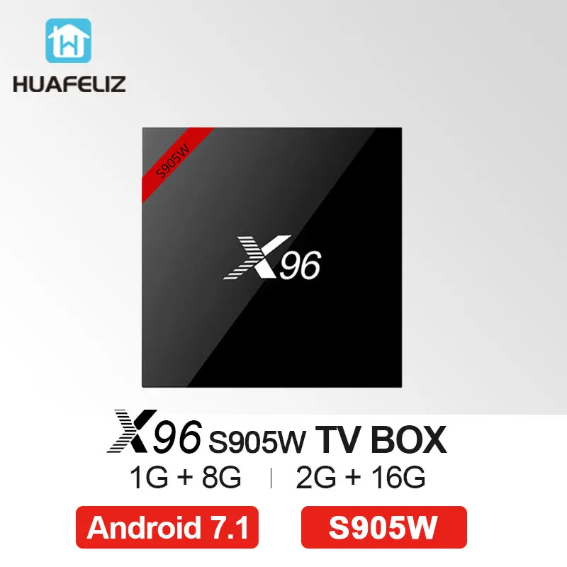 

X96 tvbox X96W Android 7.1 TV Box Amlogic S905W 2GB 16GB Quad Core 2.4GHz WIFI HDMI 2.0 HD Smart Set Top Box VS T95Q
