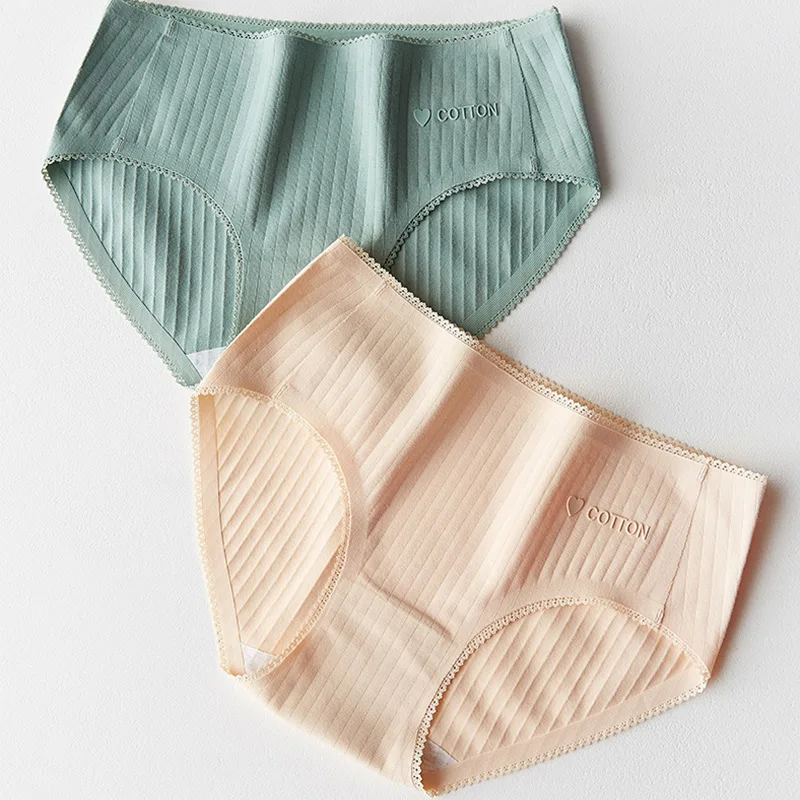 

luckymily 100% Cotton Seamless Briefs Women's Lingerie Thongs Women Underwear Underpants Low Waist Intimates Woman Panties Tanga