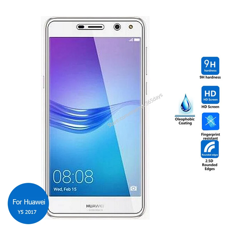 2PCS For Huawei Y5 2017 Tempered Glass Screen Protector 2 ...