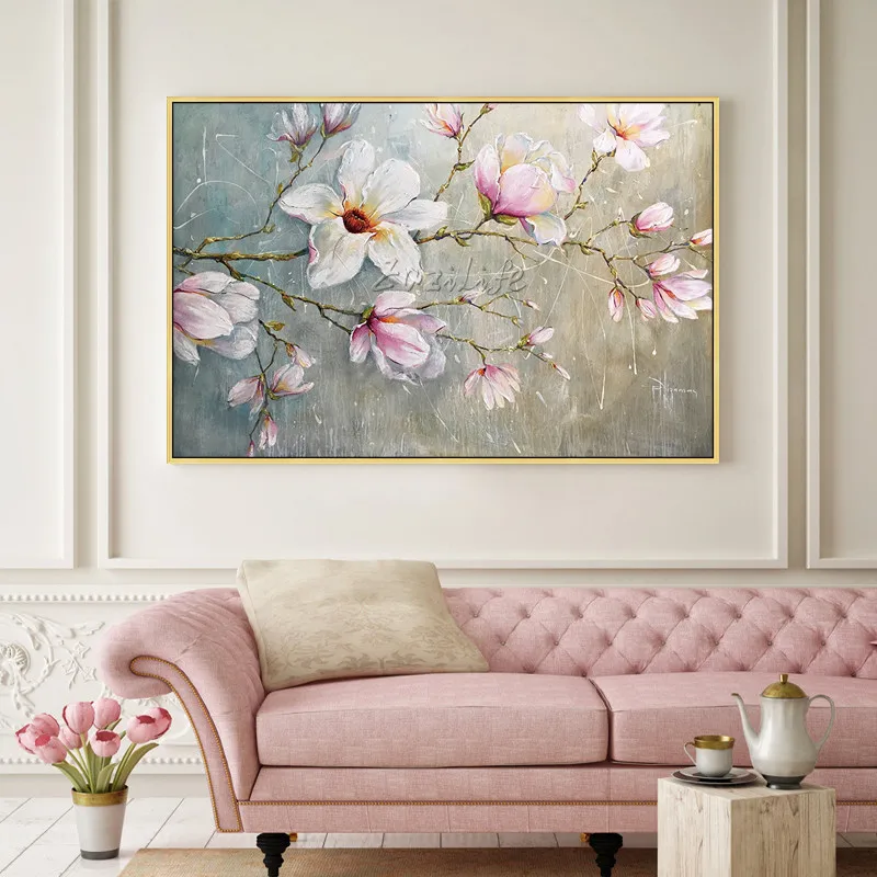 Canvas Painting quadros cuadros decoracion palette knife 3D texture