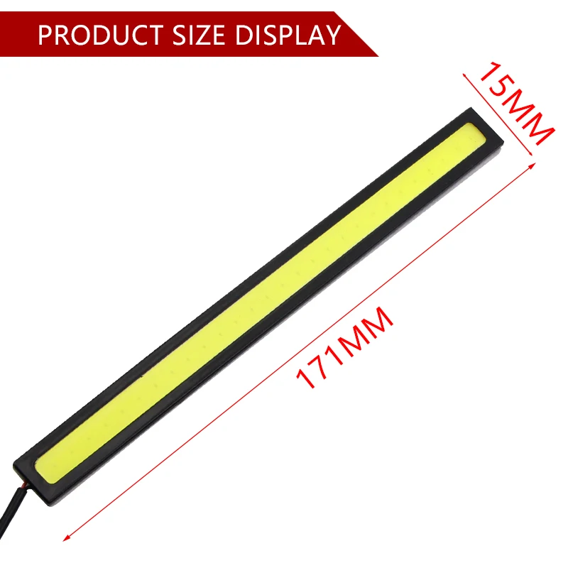 1 шт. ультра яркий светодиодный дневные ходовые огни 17 см водонепроницаемый автомобильный DRL COB водительский противотуманный фонарь для bmw kia audi автомобильные аксессуары