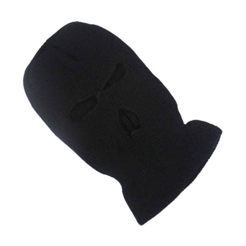 Новая маска с тремя отверстиями, шапка CS, вязаный головной убор против ветра, головной убор, уличная тактическая походная маска, Балаклава, Лыжная маска, Пылезащитная шапка