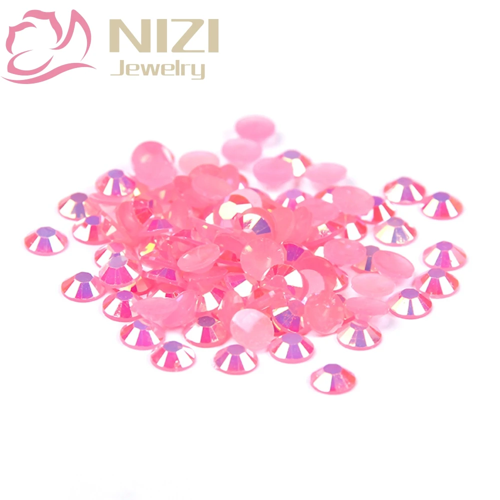 

1000pcs 2-5mm And Mixed Sizes Pink AB Resin Rhinestones Non Hotfix Glitter For Nails Art Backpack DIY Design Decorations