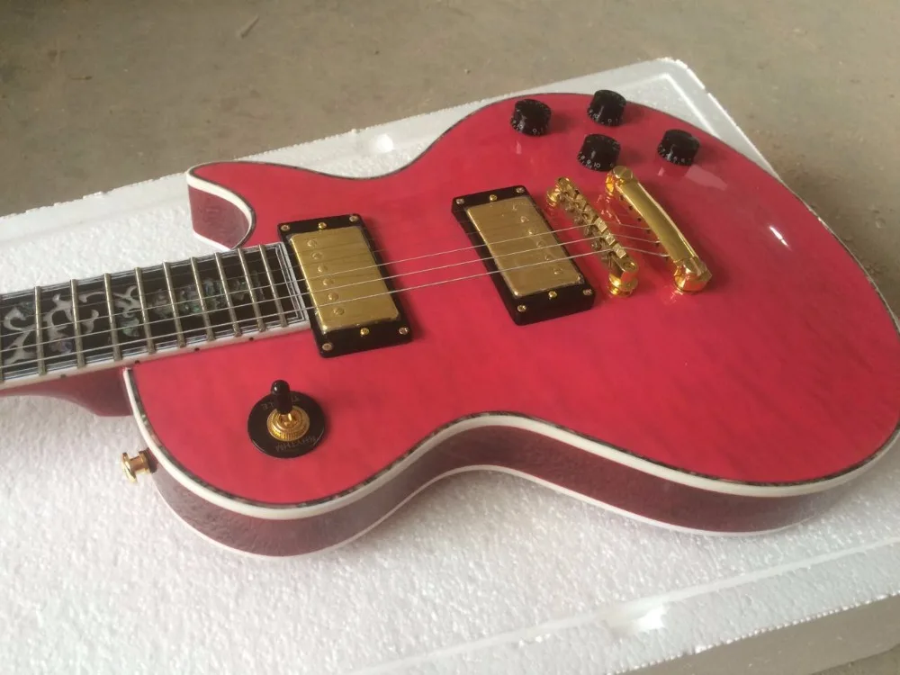 

Anmiyue Electric Guitar/Pink High Quality Beautiful Guitar/Customizable Chinese Electric Guitar