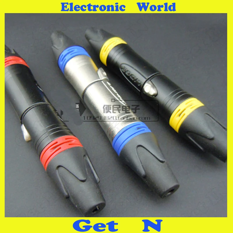 

5pcs-150pcs LIDGE Canon Head HIFI Connection XLR 3 pin Audio Sound Plug Balance Connector 2pcs=1pair