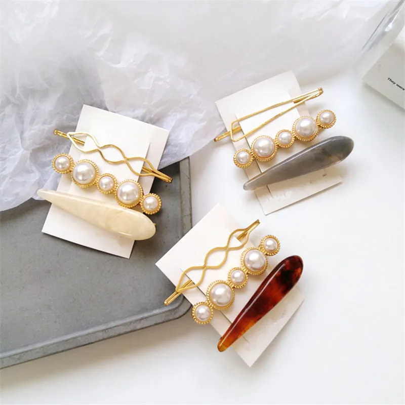 

Unique woman hair accessory personality daily wear metal Geometric girl wearing simple hairpin For girls party decorations