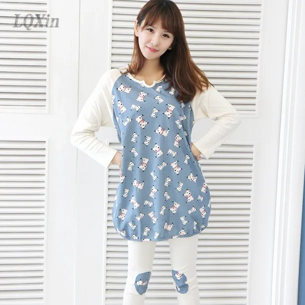 LQXin Funny Sleep Animal Cat Pajamas Set for Woman Tops