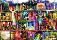 The big treasure shelves Needlework,embroidery,DIY Art DMC Cross stitch kits,Pattern bookshelf Cross-Stitching Set home decor