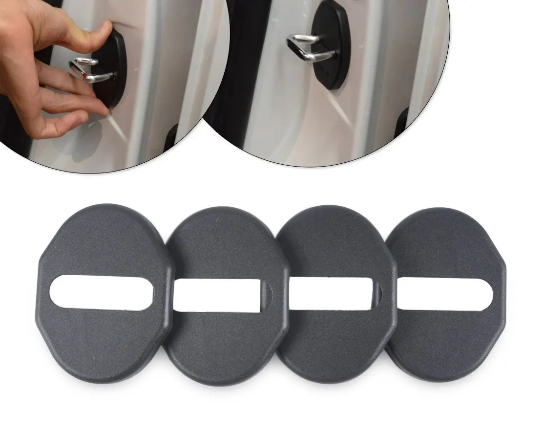 

DWCX Car 4pcs Door Striker Cover Lock Protector Case for Mitsubishi ASX Pajero Outlander Mazda 6 MX-5 2009 2010 2011 2012 2013+