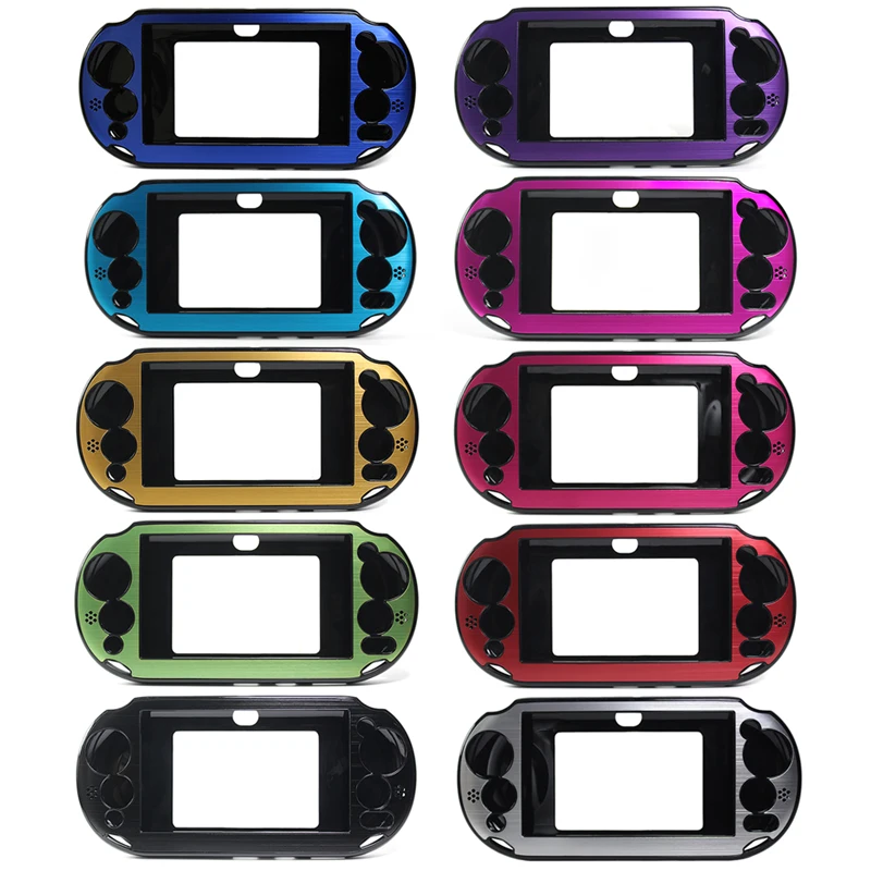 

Game Accessories, Aluminium Metal Protective Hard Case Cover Shell ( 2 Packs with color option ) For PSV 2000