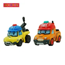 Aocoren 2pcs lot Robocar Poli MARK BUCKY Korea Transformation Toys font b Robot b font font