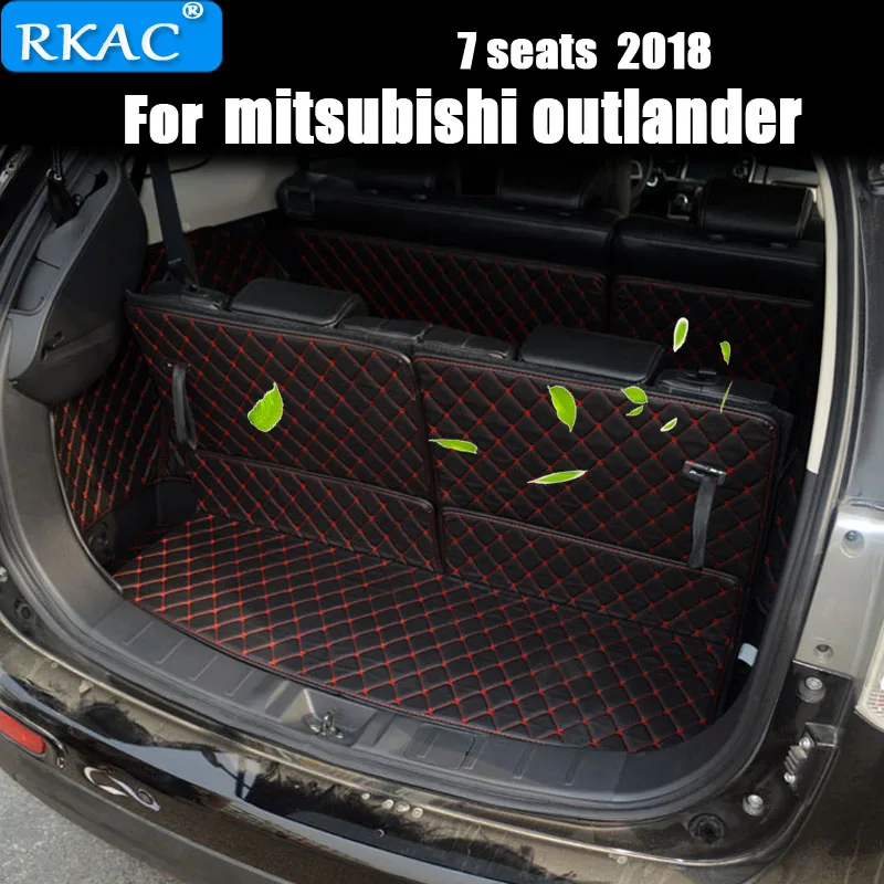 RKAC Автомобильные специальные коврики для багажника Mitsubishi Outlander 7 мест прочные