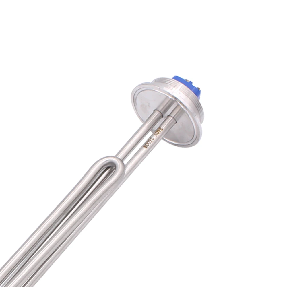 DERNORD 2" Tri-clamp 240V 3.5KW Electric Water Heater Fold back Type Immersion Heating Element