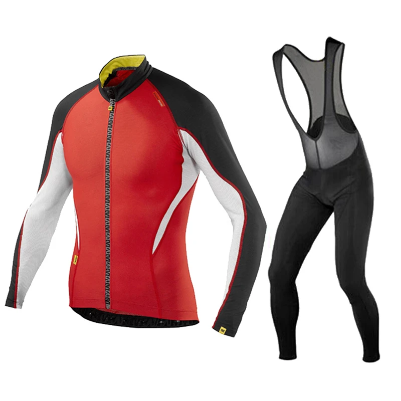 

MAVIC New Breathable Long Sleeves Riding Wear Set Men's Spring/Autumn Team Cycling Jersey Bicycle Clothing Ropa Maillot Ciclismo