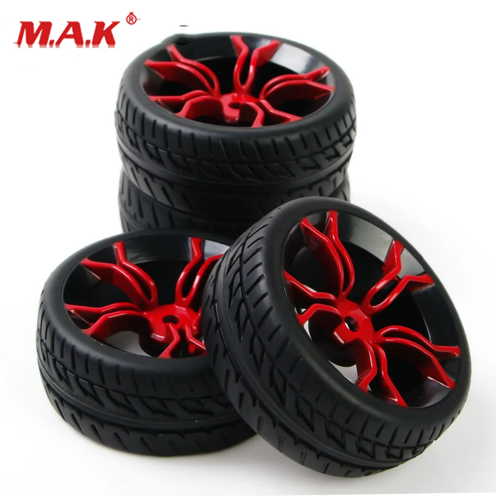 4Pcs For HSP HPI RC 1:10 On Road Racing Car 12mm Hex Rubber Tires&Wheel Rims 4Pcs For HSP HPI RC 1:10 On Road Racing Car 12mm Hex Rubber Tires&Wheel Rims