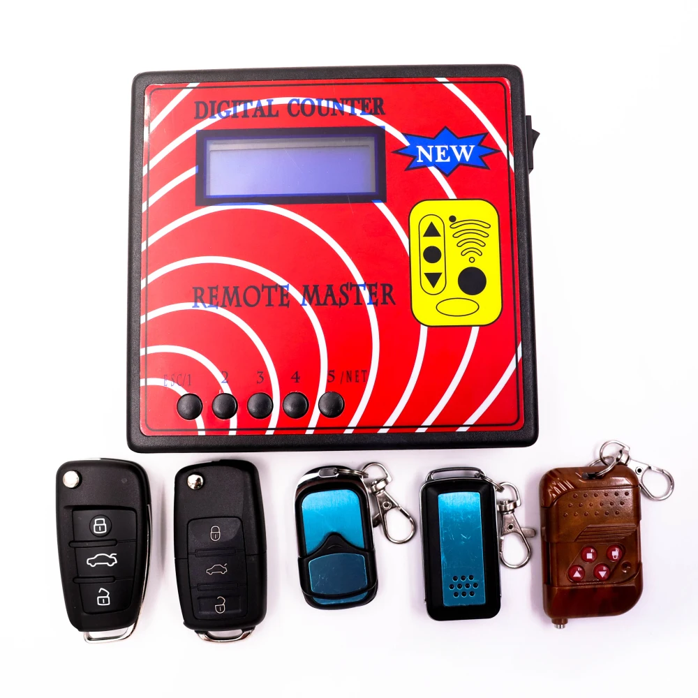 10th Generation Digital Counter Remote Master Remote Duplicator Radio Frequency Tester With 5pcs Fixed Code Remote Keys(Model A) 10th Generation Digital Counter Remote Master Remote Duplicator Radio Frequency Tester With 5pcs Fixed Code Remote Keys(Model A)