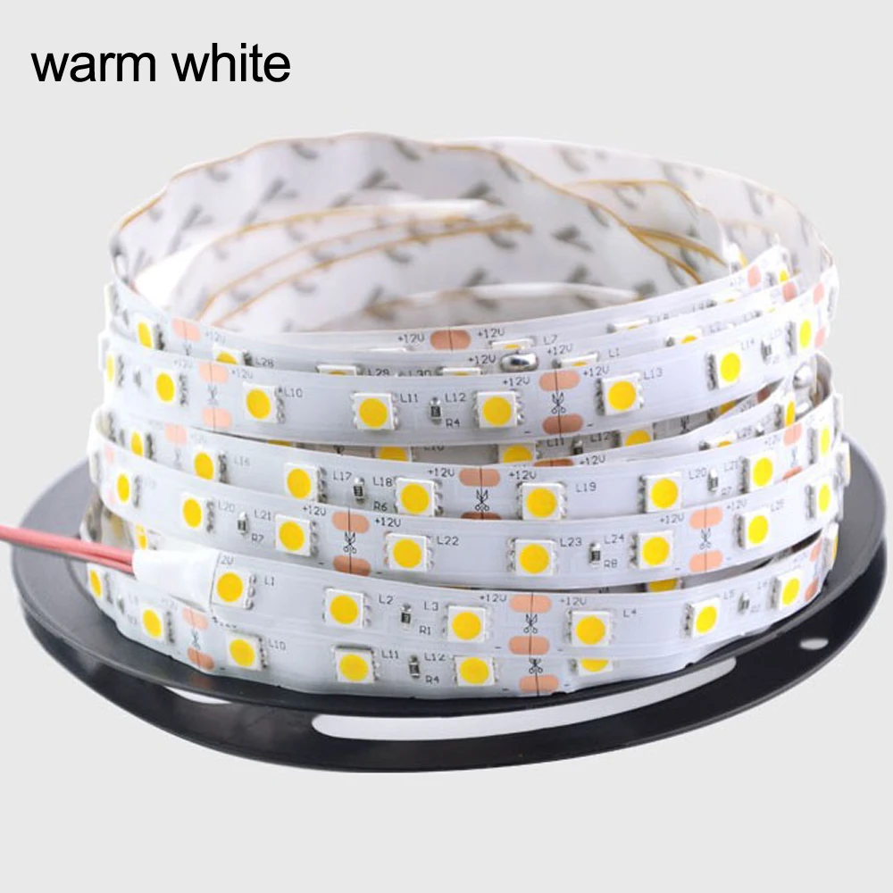 СВЕТОДИОДНАЯ лента SMD 5050 RGB водонепроницаемая 12 в пост. Тока 5 м 300 светодиодов RGBW