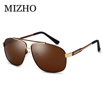 

MIZHO Fashion Celebrity Retro Cool Brand Clear Sunglasses Polarized Men Blue Lens Original Shield Quality Sun Glasses Driving