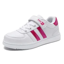 Стиль; дизайн в полоску детские кроссовки для мальчиков Скейтбординг обувь из искусственной кожи для девочек спортивная обувь для детей; обувь на плоской подошве для школы