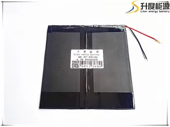 

Free shipping 3.7V,8000mAH,[37125130] Polymer lithium ion / Li-ion battery for tablet pc