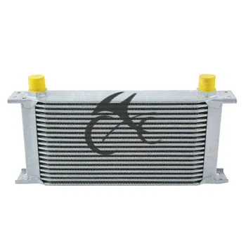 

SILVER UNIVERSAL 19 ROW AN-10AN ENGINE TRANSMISSION RACING OIL COOLER ALUMINUM