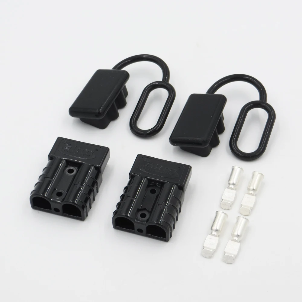 

2set SH50 plug connector + 2pcs soft Dust Cap Cover end Battery Quick Connect 50amp dual pole battery Disconnect Wire