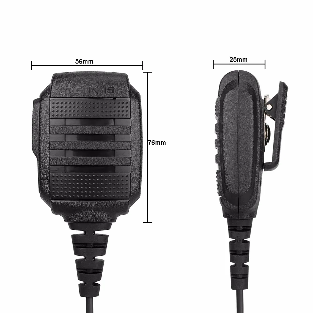 RETEVIS RS-114 IP54 Waterproof Speaker Microphone