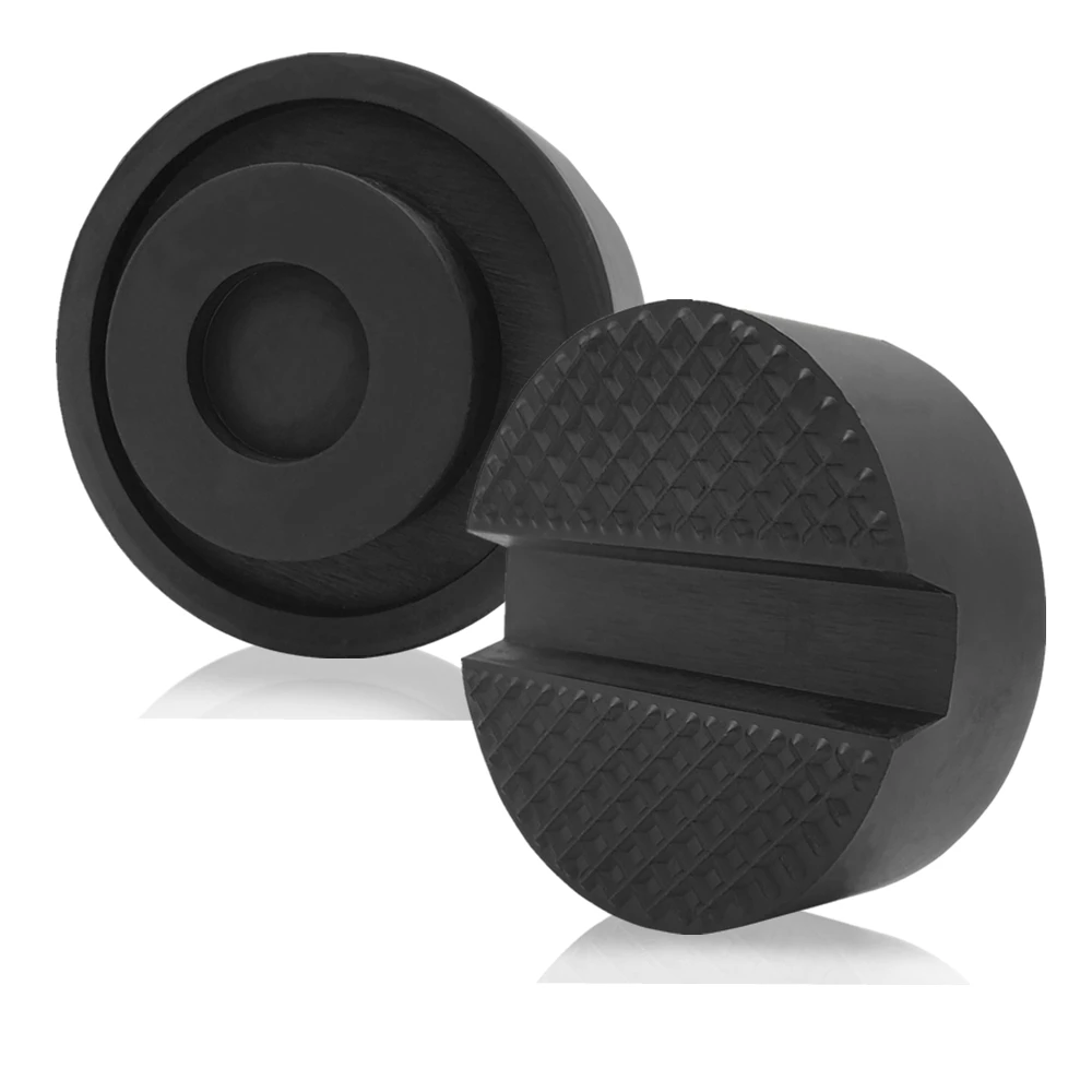 

Floor Car SUV Slotted Rubber Jack Rubber Pad Frame Protector Adapter Jacking Disk Pad Tool for Pinch Weld Side Lifting Disk